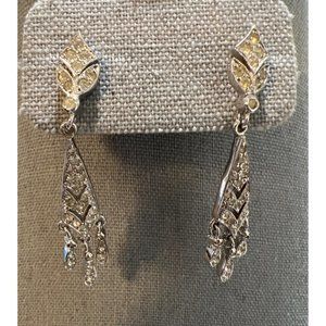 Polcini Vintage RARE Crystal Earrings -- NWTS
